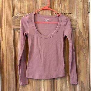 Old Navy Women's Pink Long Sleeve Top